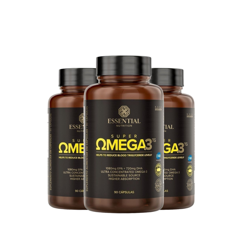 Kit 3 Unidades Super Omega-3 TG Essential Nutrition